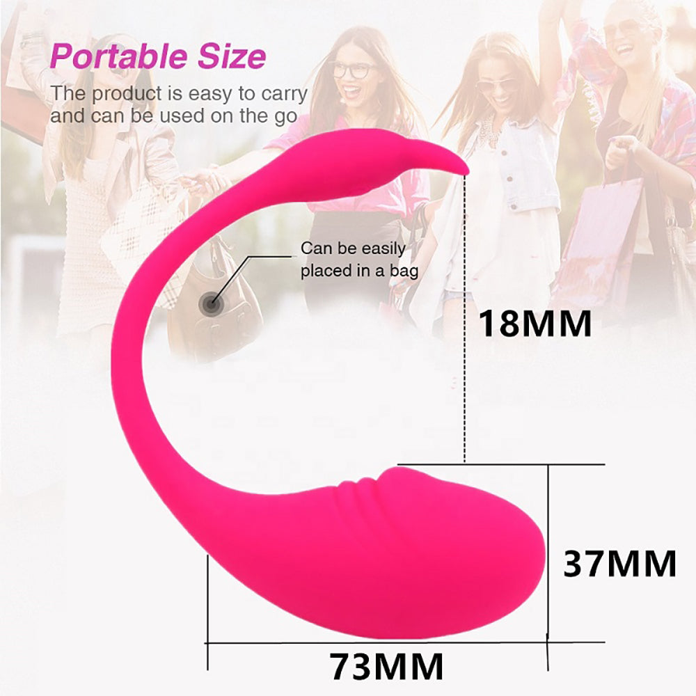 Bluetooth Wireless APP Control Vibrator, Strong & Quiet Long Distance Stimulator (Andriod & iphone iOS)