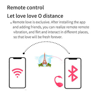 Bluetooth Wireless APP Control Vibrator, Strong & Quiet Long Distance Stimulator (Andriod & iphone iOS)