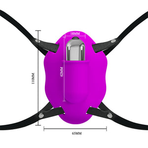 Butterfly Strap-On Clit Vibrator, 10 Function (Wireless & Handsfree)